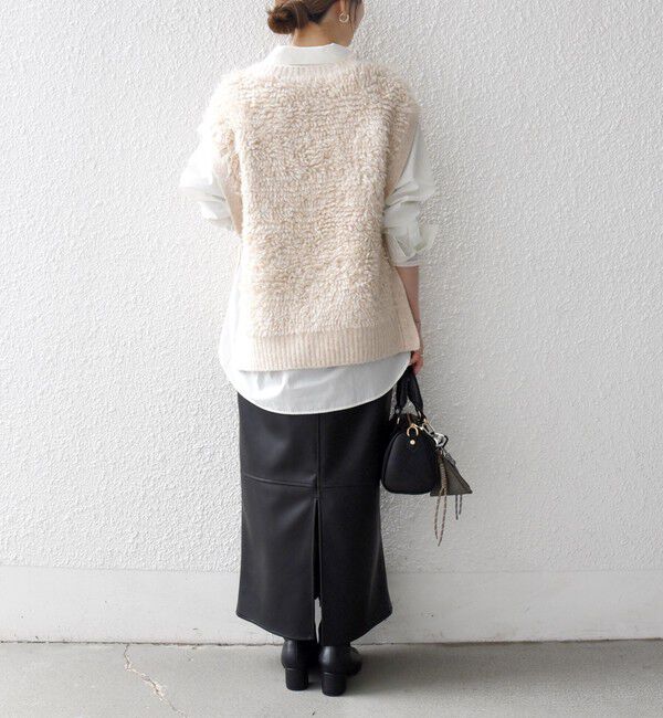 SHIPS any「SHIPS any: ループ ニット Vネック ベスト」|ベスト・ジレ|