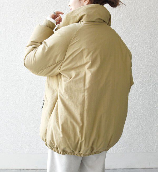 SHIPS any「SHIPS any: ナイロン スタンドカラー ダウン コクーン コート」|ダウン|
