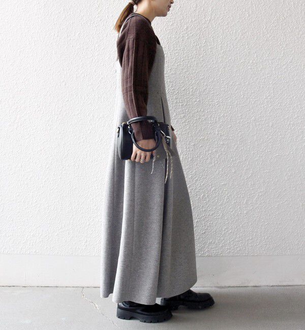 SHIPS any「SHIPS any: エア ニードル タック フレア ジャンパースカート」|ワンピース|