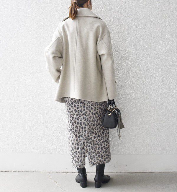 SHIPS any「SHIPS any: カシミヤ ミックス テーラード ショート Pコート」|ピーコート|