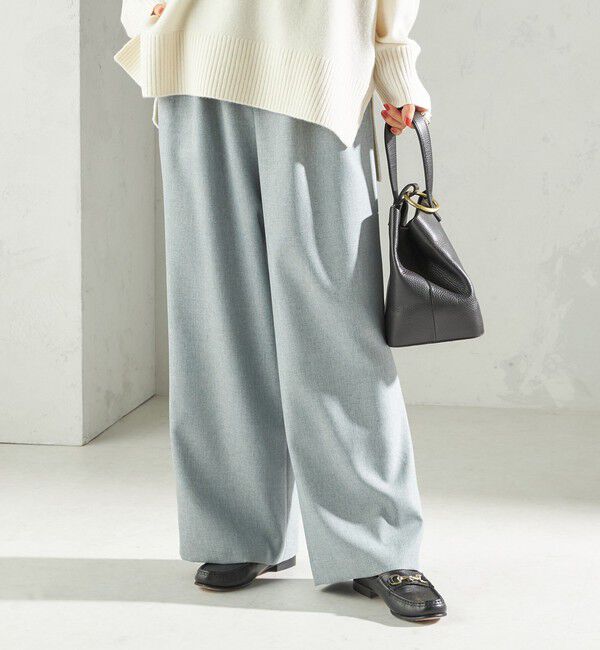 SHIPS for women「〈手洗い可能〉スラブ ツイル イージー スラックス パンツ」|スラックス|