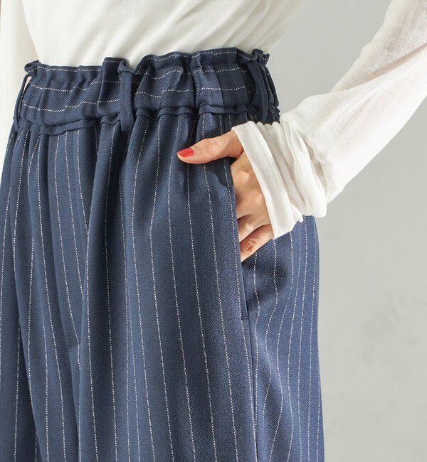 SHIPS for women「〈手洗い可能〉スラブ ツイル イージー スラックス パンツ」|スラックス|