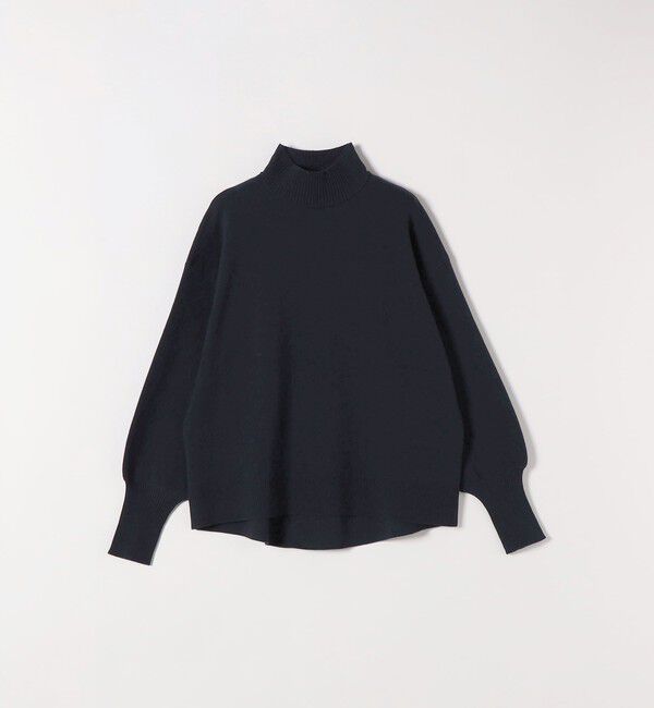 SHIPS any「SHIPS any:〈洗濯機可能〉ハイネック ボリュームスリーブ ロングリブ ニット プルオーバー」|ニット・セーター|