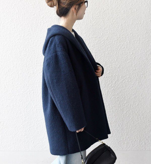 SHIPS any「SHIPS any: シャギー フーディー ガウン コート」|その他|