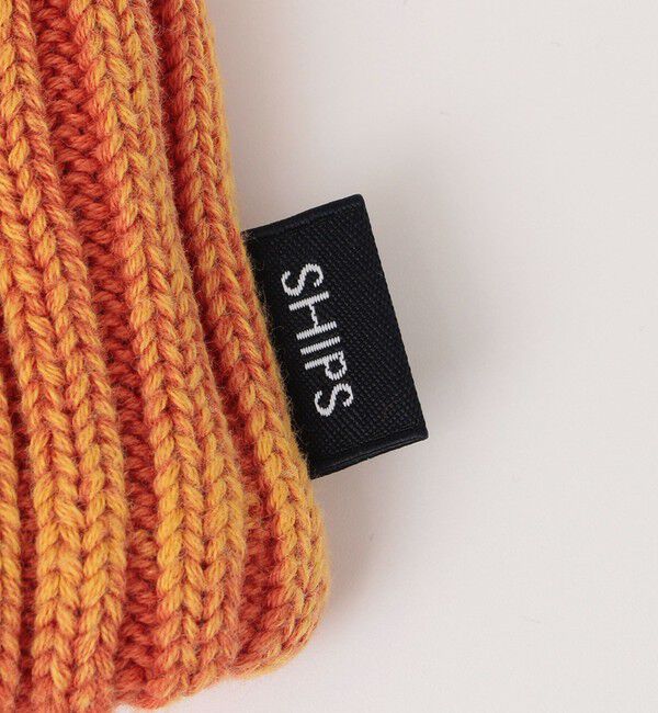 SHIPS「【WEB限定】SHIPS: ブリーチ オーバーフィット エンブロイダリー ワッチキャップ ニット帽」|ニット帽|