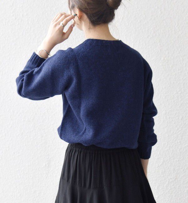 SHIPS any「【SHIPS any別注】Harley of Scotland: シェットランド クルーネック ニット 25AW」|ニット・セーター|