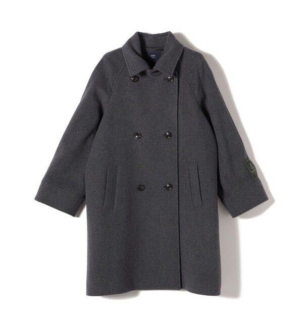 SHIPS Colors 「SHIPS Colors:SUPER100 ラグランスリーブ ダブルボタン コート◇」|ステンカラーコート|