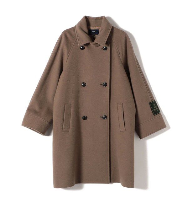 SHIPS Colors 「SHIPS Colors:SUPER100 ラグランスリーブ ダブルボタン コート◇」|ステンカラーコート|
