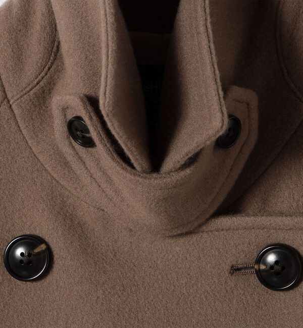 SHIPS Colors 「SHIPS Colors:SUPER100 ラグランスリーブ ダブルボタン コート◇」|ステンカラーコート|