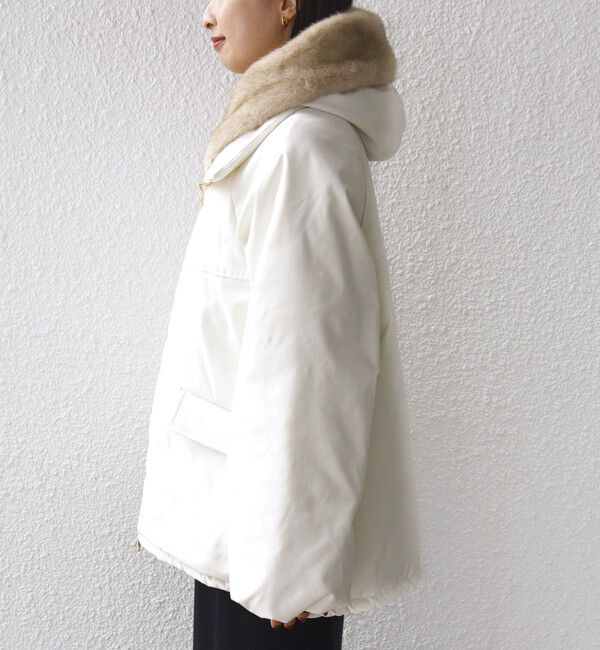 SHIPS for women「【WEB限定】2WAY フェイクファー 中綿 ブルゾン」|ブルゾン・スタジャン|