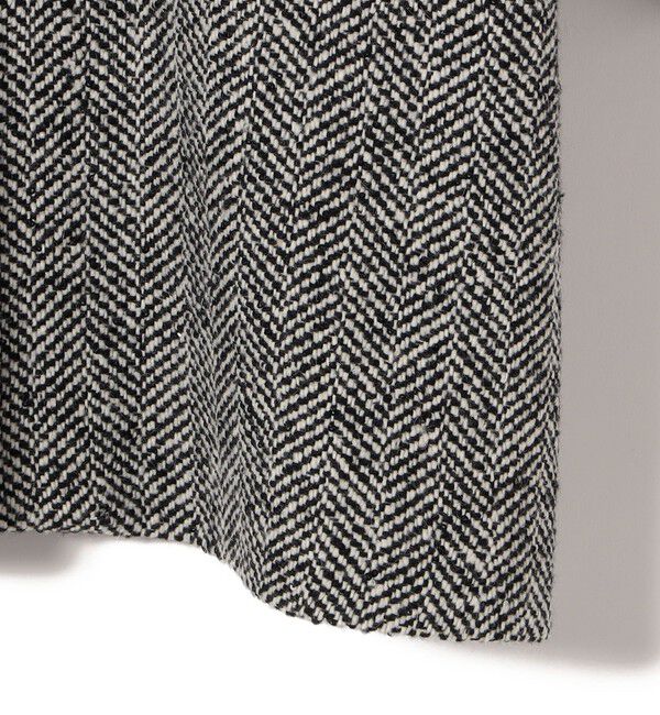 SHIPS for women「スパンコール ヘリンボーン ノーカラー コート」|ノーカラーコート|