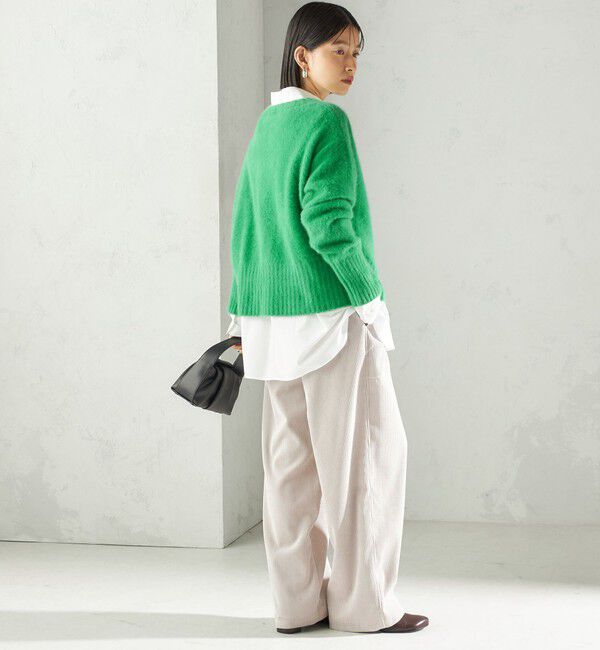 SHIPS for women「〈手洗い可能〉フォックス クルーネック ニット プルオーバー」|ニット・セーター|