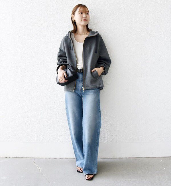 SHIPS for women「【WEB限定】〈手洗い可能〉ダンボール ダブルジップ フーディー 2」|パーカー|