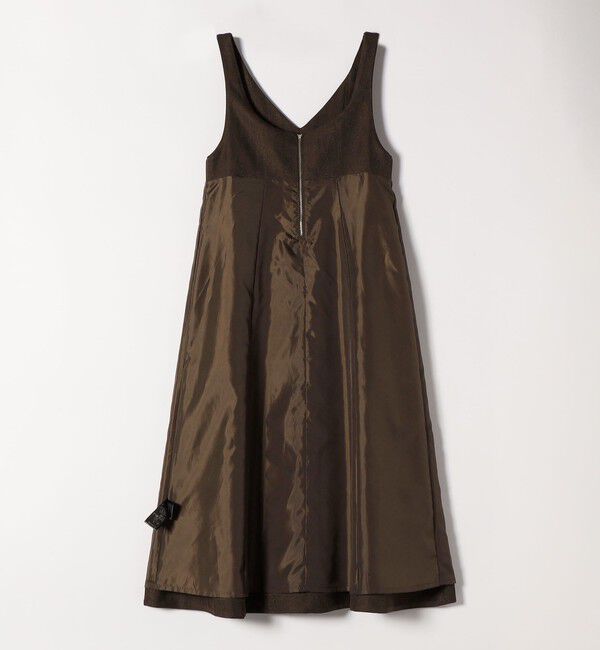 SHIPS any「SHIPS any: ヘリンボーン パイピング フレア ジャンパースカート」|ワンピース|