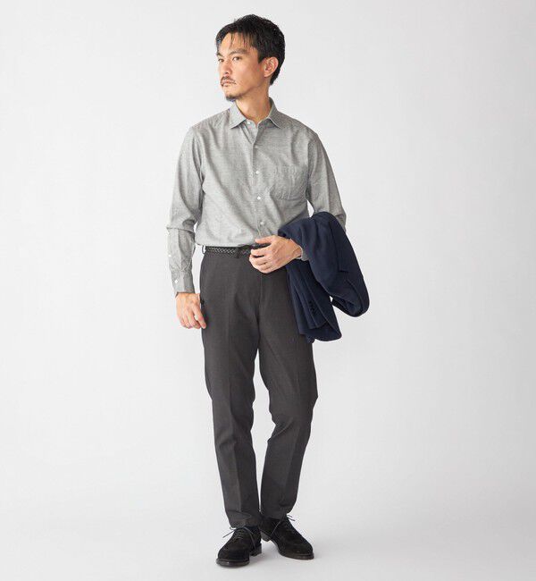 SHIPS「SHIPS:  ワイドカラー ネル シャツ」|シャツ・ブラウス|