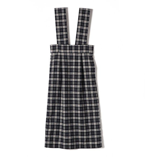 SHIPS Colors 「SHIPS Colors:〈手洗い可能〉リンク チェック ジャンパー スカート」|ジャンパースカート|