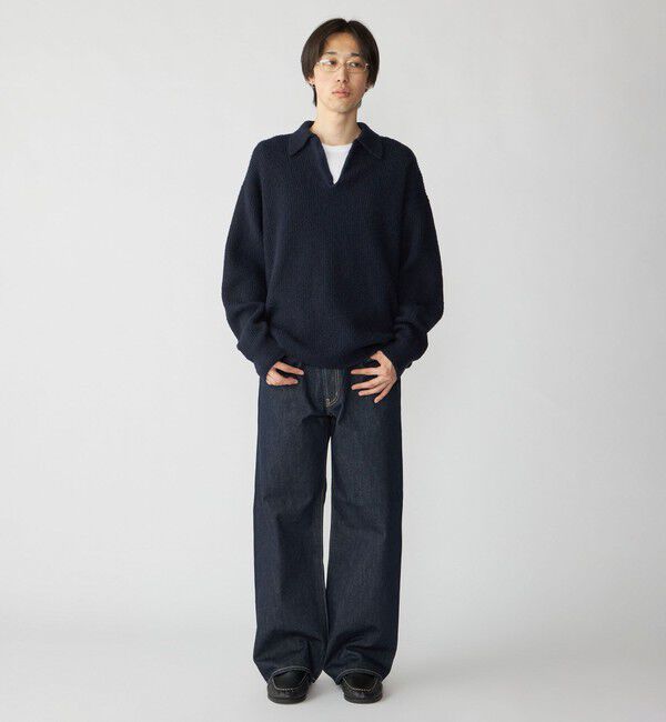 SHIPS「City Ambient Products: AZE スキッパー ポロシャツ」|ニット・セーター|