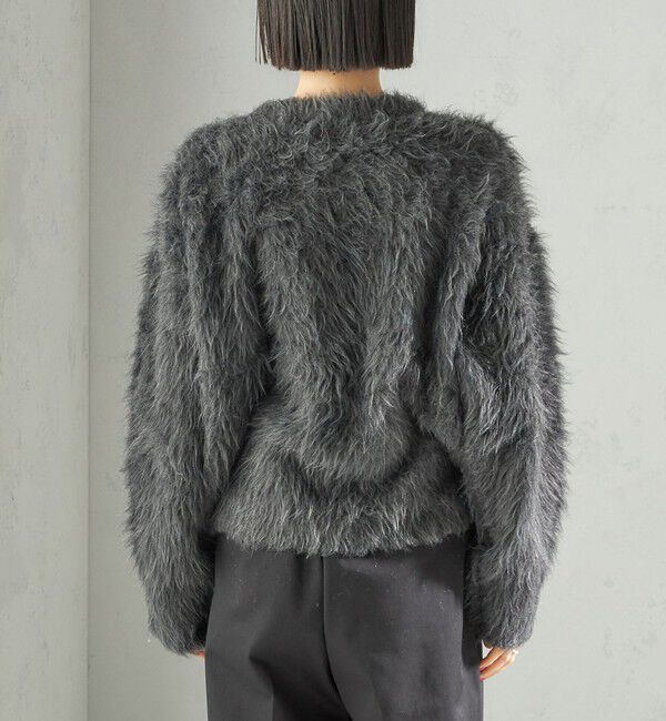 SHIPS for women「〈手洗い可能〉シャギー ファー クルーネック プルオーバー」|ニット・セーター|