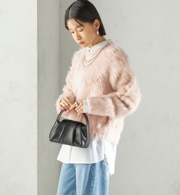SHIPS for women「〈手洗い可能〉シャギー ファー クルーネック プルオーバー」|ニット・セーター|