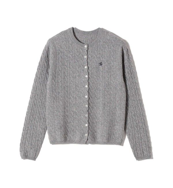 SHIPS for women「カシミヤ 細 ケーブル クルーネック カーディガン」|カーディガン|