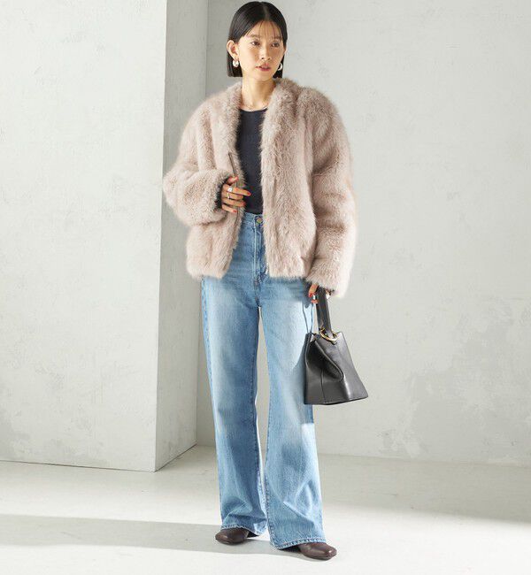 SHIPS for women「フェイク ファー コクーン ブルゾン」|その他|