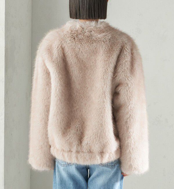 SHIPS for women「フェイク ファー コクーン ブルゾン」|その他|