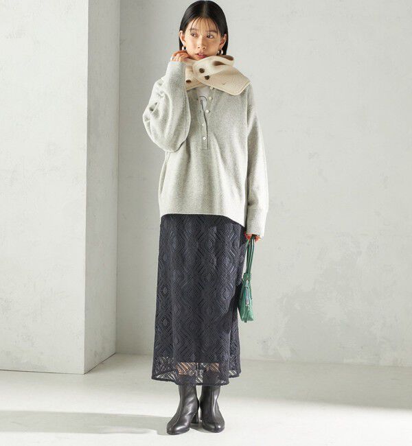 SHIPS for women「〈手洗い可能〉ボア フリース リバーシブル ネックウォーマー」|スヌード|