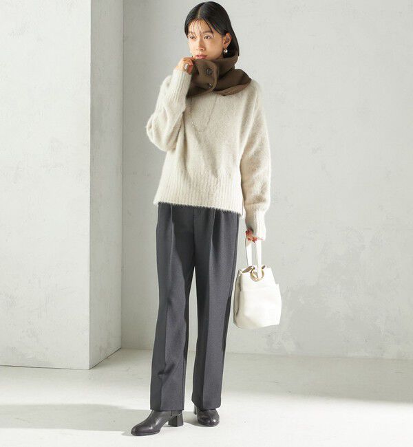 SHIPS for women「〈手洗い可能〉ボア フリース リバーシブル ネックウォーマー」|スヌード|