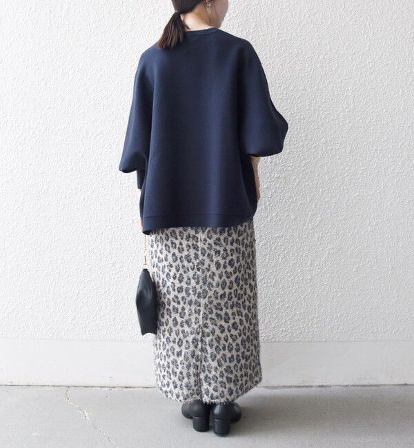 SHIPS any「SHIPS any:〈手洗い可能〉ダブルフェイス ボリュームスリーブ ニット プルオーバー」|ニット・セーター|