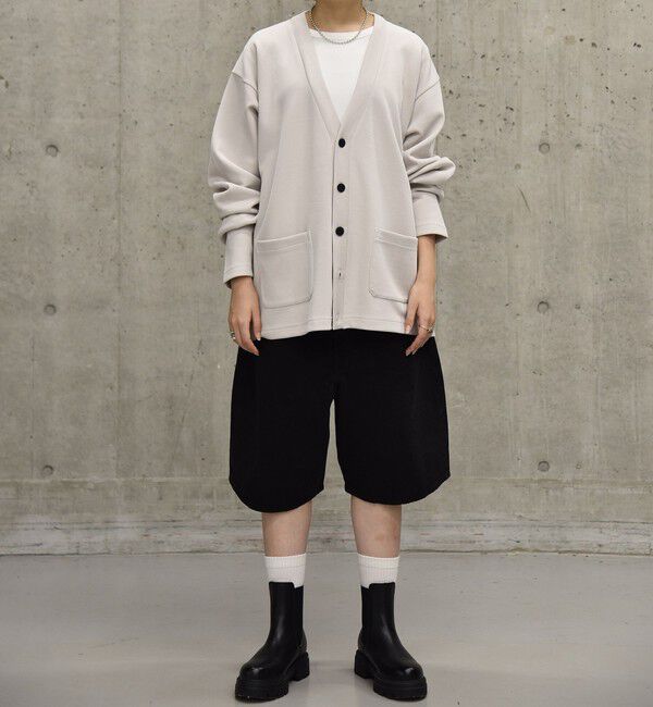 SHIPS「City Ambient Products: Wフェイス カノコ Vネック カーディガン」|カーディガン|
