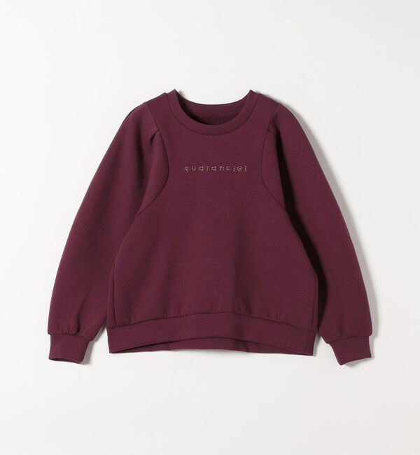 quaranciel「quaranciel:〈洗濯機可能〉スタッズ ロゴ ダンボール スウェット プルオーバー」|スウェット・ジャージ|
