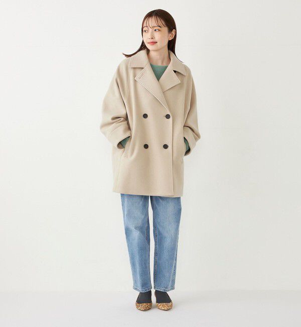 SHIPS Colors 「SHIPS Colors:〈手洗い可能〉ジャージーメルトン ピーコート◇」|ピーコート|