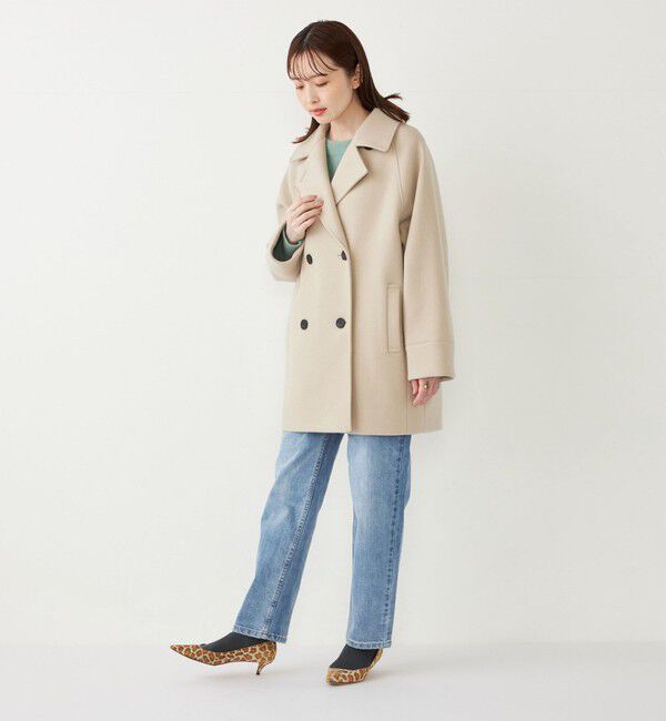 SHIPS Colors 「SHIPS Colors:〈手洗い可能〉ジャージーメルトン ピーコート◇」|ピーコート|