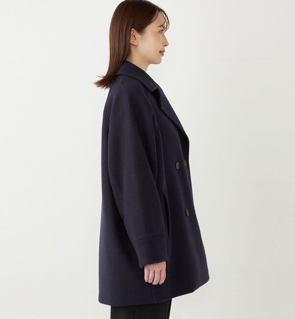 SHIPS Colors 「SHIPS Colors:〈手洗い可能〉ジャージーメルトン ピーコート◇」|ピーコート|