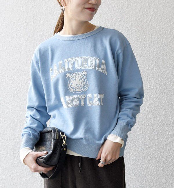 SHIPS any「Mixta:〈洗濯機可能〉ラグラン ロゴ クルーネック プルオーバー」|スウェット・ジャージ|