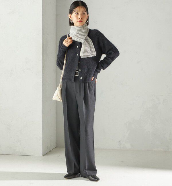 SHIPS for women「細幅 刺繍 ニット マフラー」|マフラー|