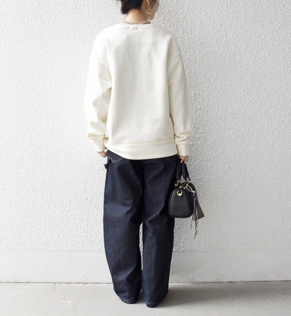 SHIPS any「SHIPS any:〈洗濯機可能〉裏起毛 パールモチーフ 刺繍 ワイド スウェット」|スウェット・ジャージ|