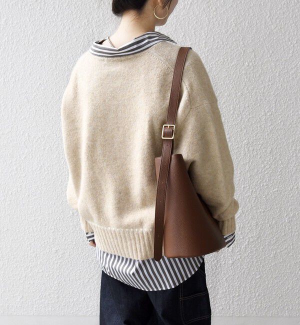 SHIPS any「SHIPS any:〈手洗い可能〉ステッチ デザイン ルーズ ニット カーディガン」|カーディガン|