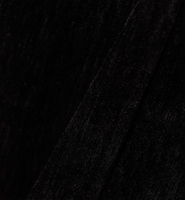 quaranciel「quaranciel:〈洗濯機可能〉ポリエステル ベロア Iライン イージー スカート」|スカート|