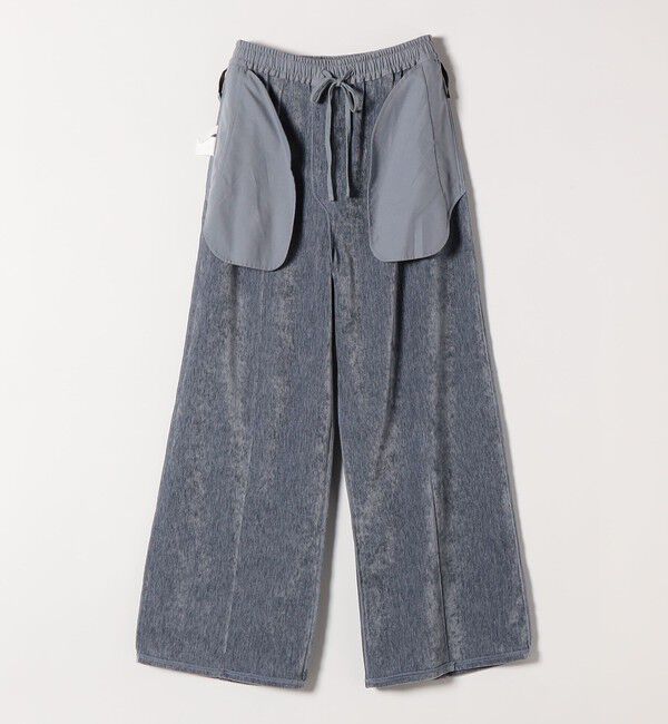 quaranciel「quaranciel:〈洗濯機可能〉ポリエステル ベロア ピンタック イージー ワイド パンツ」|その他|