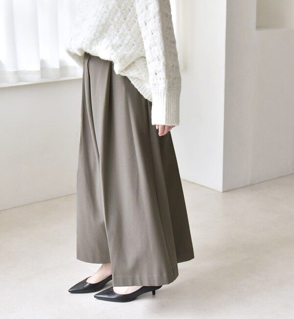 quaranciel「quaranciel:〈洗濯機可能〉ウォーム タック ワイド キュロット パンツ」|その他|