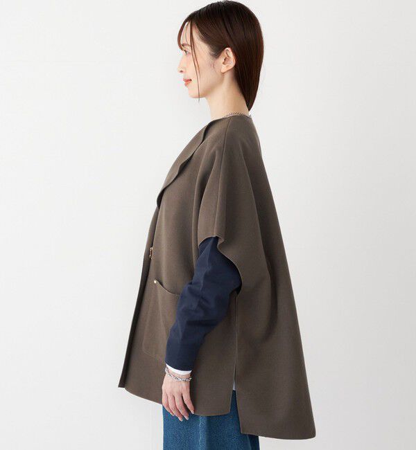 SHIPS Colors 「SHIPS Colors:ダブルフェイス ウールライク オーバー ジレ」|ダウンベスト・ベスト|