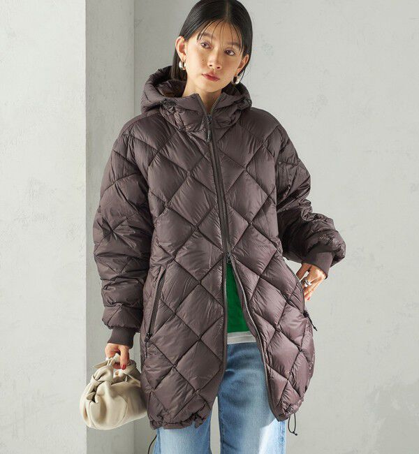 SHIPS for women「【SHIPS別注】Wai+ &times; TAION:〈手洗い可能〉ミディ ダウン コート」|ダウン|