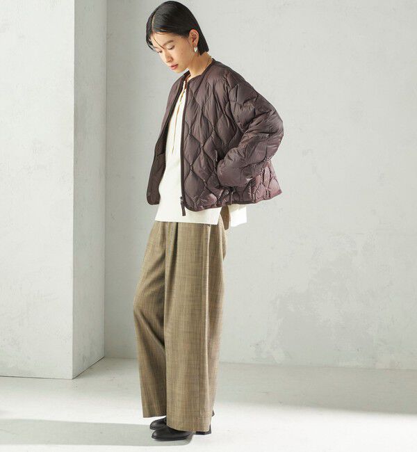 SHIPS for women「【SHIPS別注】Wai+ &times; TAION:〈手洗い可能〉ショート ダウン ジャケット」|ダウン|