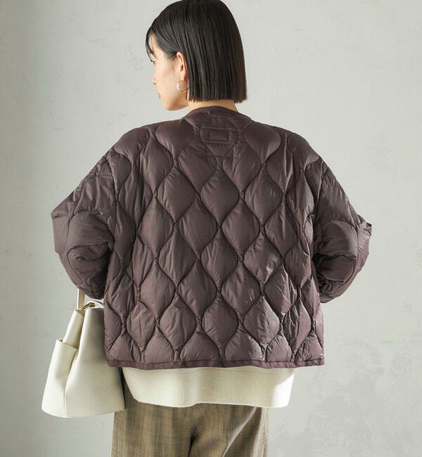 SHIPS for women「【SHIPS別注】Wai+ &times; TAION:〈手洗い可能〉ショート ダウン ジャケット」|ダウン|