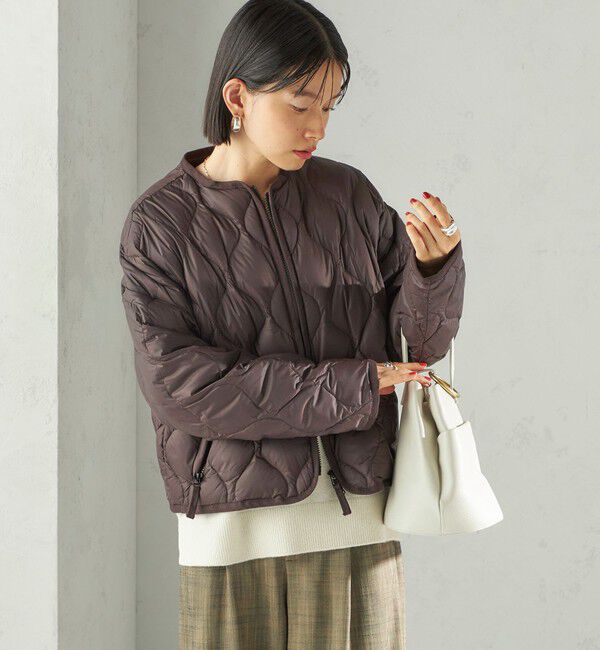 SHIPS for women「【SHIPS別注】Wai+ &times; TAION:〈手洗い可能〉ショート ダウン ジャケット」|ダウン|