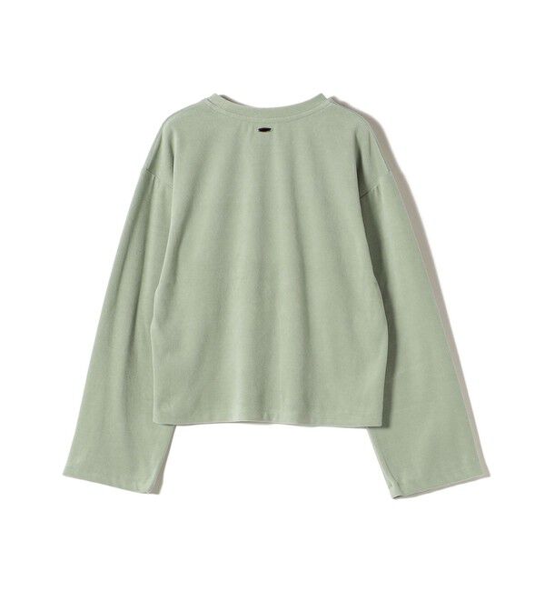 SHIPS for women「〈手洗い可能〉コットン ポリエステル ベロア ワイド スリーブ」|Tシャツ・カットソー|