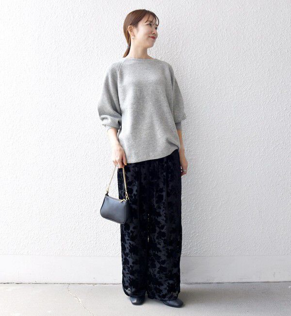 SHIPS any「SHIPS any:〈手洗い可能〉フラワー オパール タック セミワイド イージー パンツ」|その他|