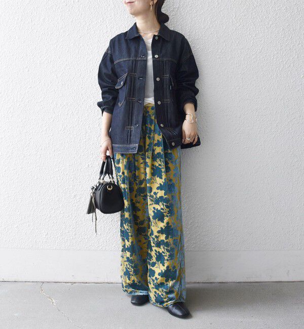 SHIPS any「SHIPS any:〈手洗い可能〉フラワー オパール タック セミワイド イージー パンツ」|その他|