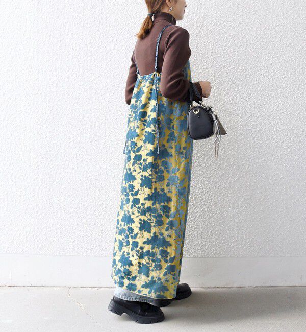 SHIPS any「SHIPS any:〈手洗い可能〉フラワー オパール ロング キャミワンピース」|ワンピース|